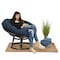 Classic Accessories Montlake Water-Resistant 50" Papasan Cushion, Heather Henna 60-539-046601-EC - alternate 4